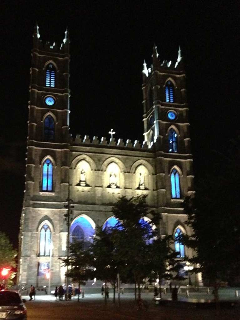 What to do in Montreal with Kids at night - Notre Dame Montreal 