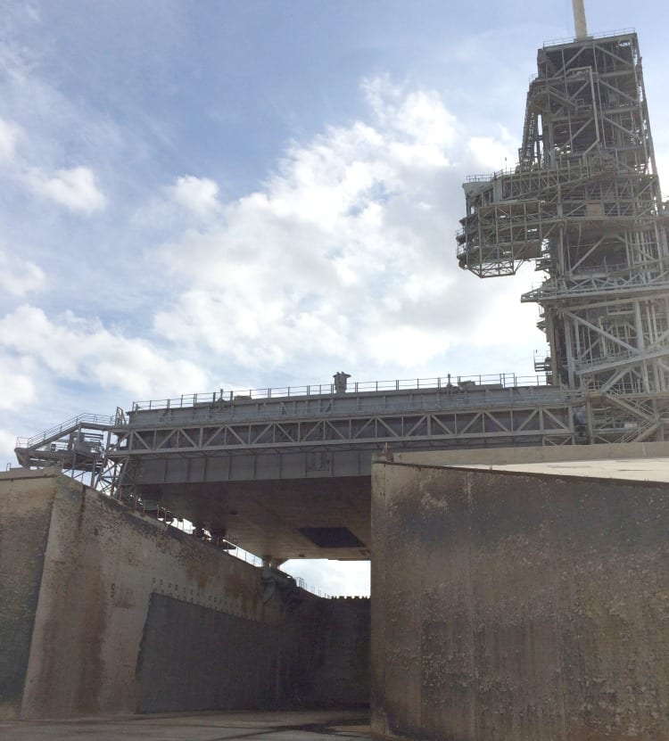 Launch Pad 39-A Flame Trench at Kennedy Space Center via We3Travel.com