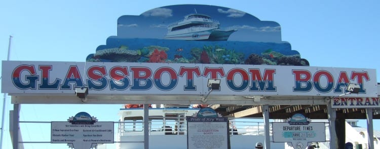 Glassbottom boat Key West via Family Fun in th Florida Keys on We3Travel.com