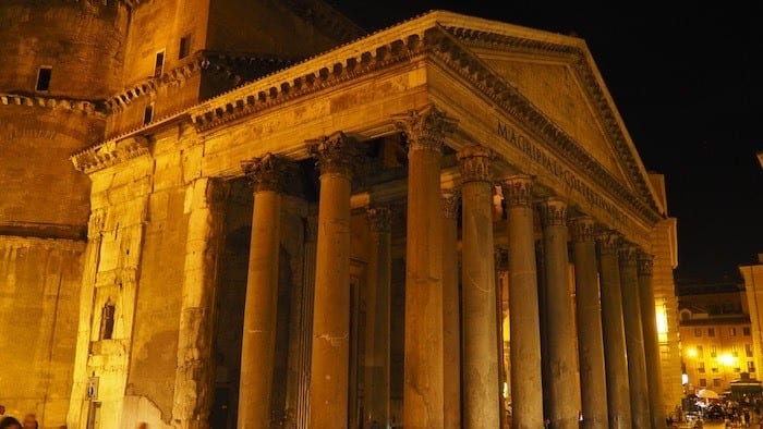 Pantheon at night