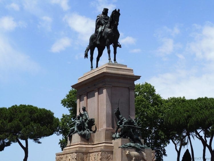 Garibaldi Monument and overlook on the driving tour of Rome with Walks of Italy - review from We3Travel.com