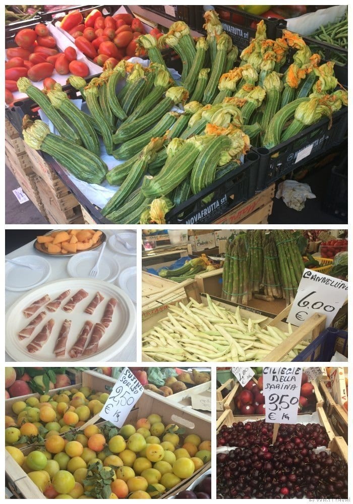 San Cosimato Market in Trastevere on the Eating Italy Food Tours in Rome