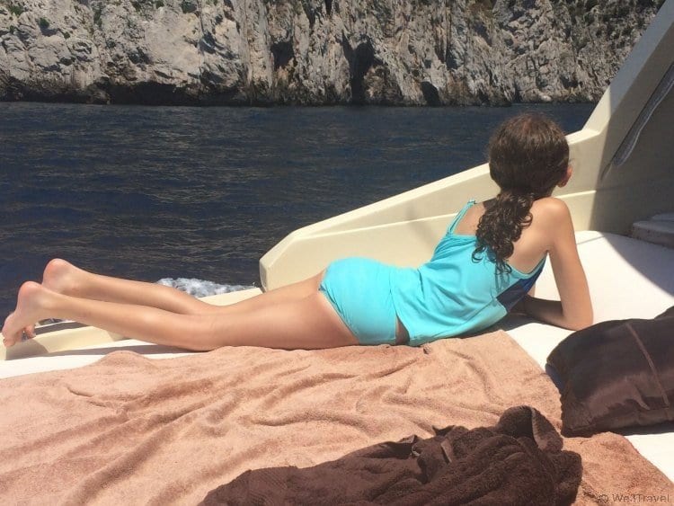 Boat ride around Capri