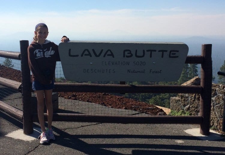 Top of Lava Butte at Lava Lands Visitor Center
