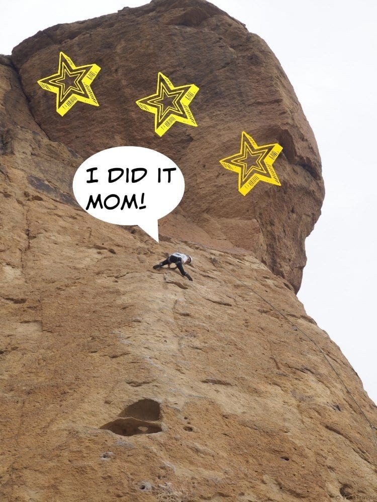 Rock climbing at Smith Rock