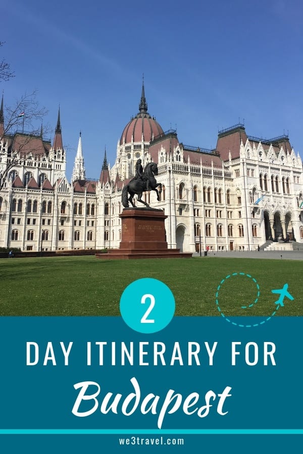 2 days in Budapest pin
