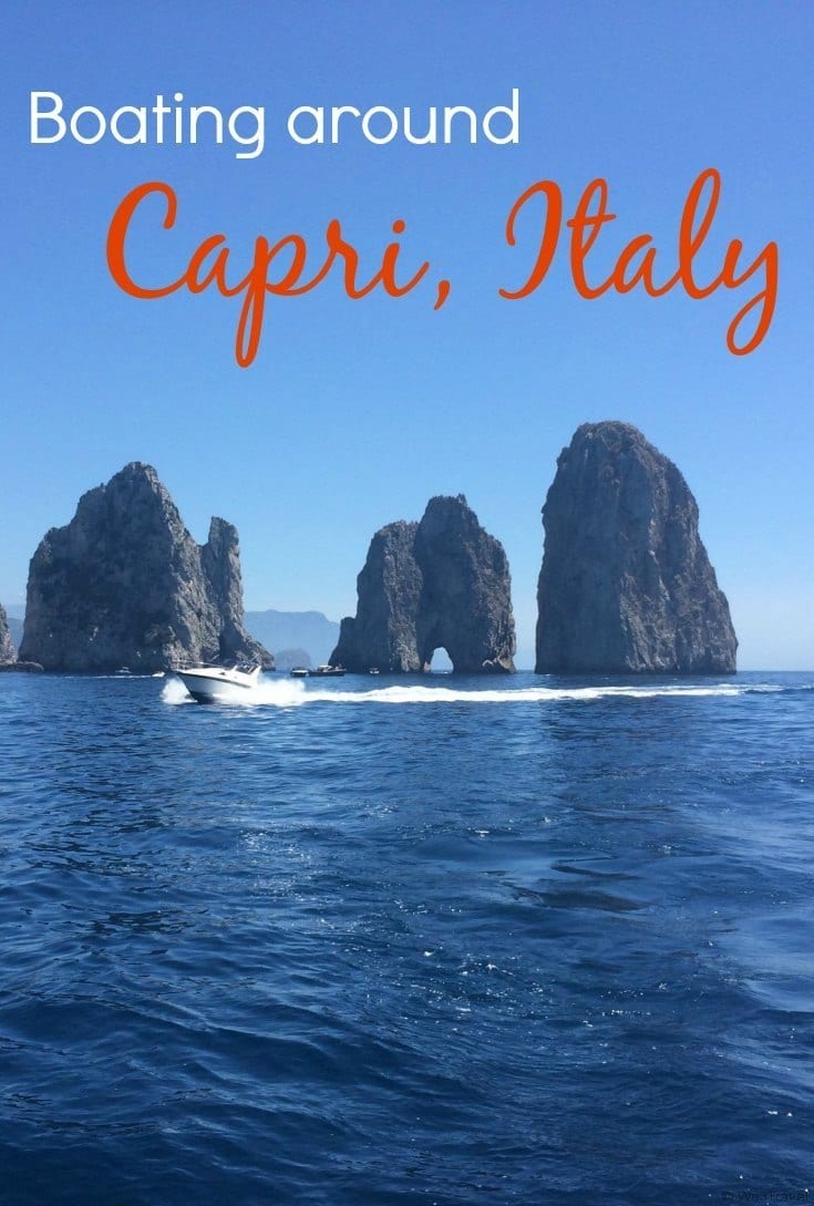 Boating around Capri Italy