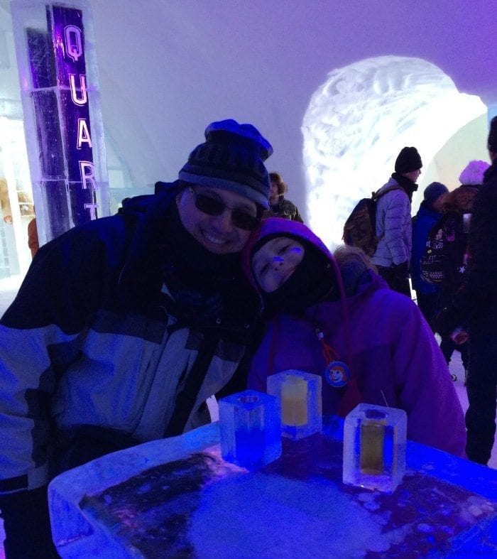 Even if you don't stay at the Ice Hotel, you can still visit and enjoy some cocktails in the Ice Bar | Quebec | Hotel de Glace