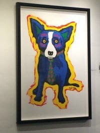 Blue Dog in George Rodrigue gallery in Carmel