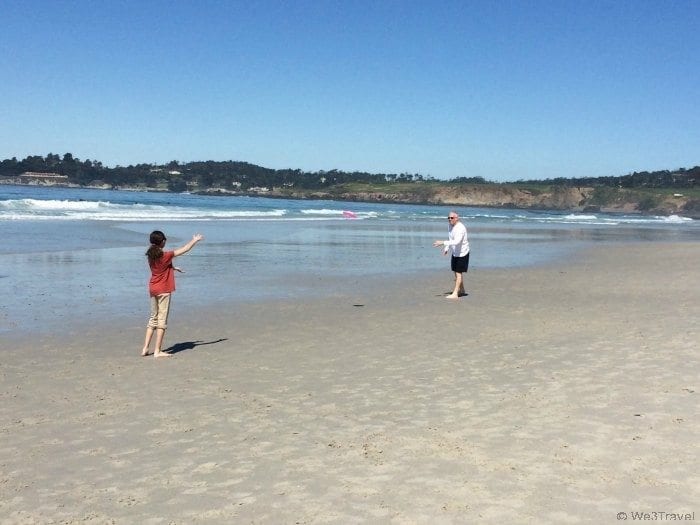 What to do in Carmel with kids -- definitely spend some time playing on the gorgeous beach!