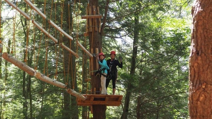 Ramblewild in the Berkshires, MA is so much more than a ropes course or canopy tour -- this treetop adventure course will challenge you and build confidence while enjoying family time in nature.