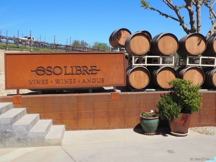 Family-friendly wineries in Paso Robles, CA -- Oso Libre offers lawn games and farm animals in a family-friendly setting