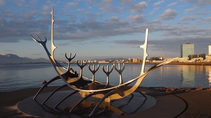 Sun Voyager sculpture in Reykjavik
