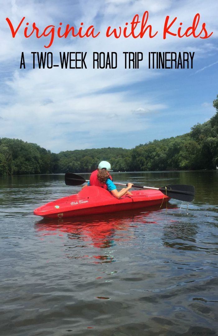 Virginia with kids a two-week road trip itinerary with stops in Hampton, Newport News, Williamsburg, Jamestown, Charlottesville, Shenandoah National Park, Harrisonburg, Woodstock, and Winchester