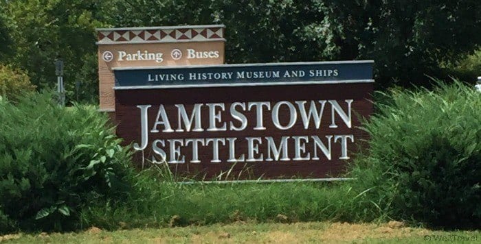 Visiting Jamestown settlement in Virginia