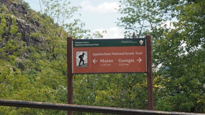 The halfway point on the Appalachian Trail is located near the historic town of Harpers Ferry West Virginia