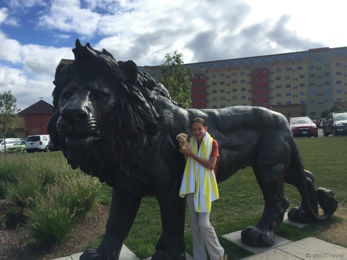 Outside the Kalahari Resort in the Poconos