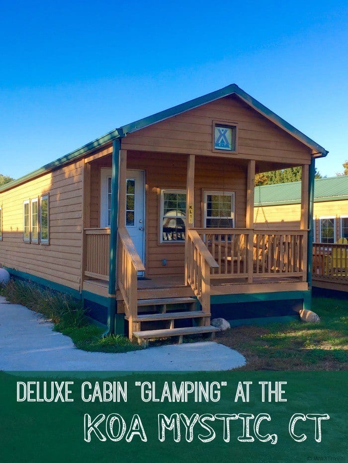 See what it is like "glamping" in the deluxe KOA camping cabins at the Mystic KOA in CT