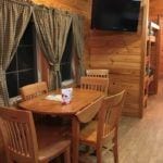 KOA Deluxe cabin eating area