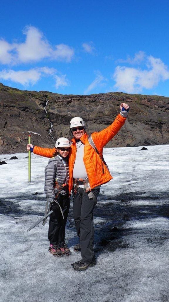 Glacier hiking in South Iceland