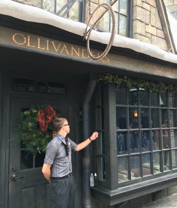 Ollivanders wand shop in Hogsmeade