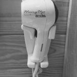 It was surprising to find a hair dryer at the KOA Deluxe cabin