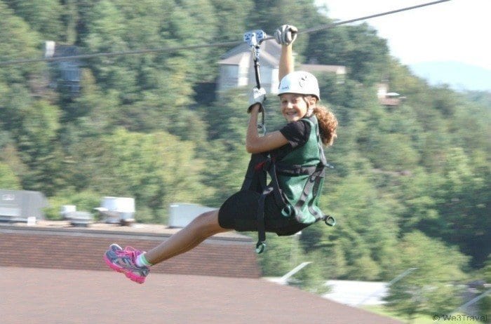Ziplining at Bryce Resort in Virginia