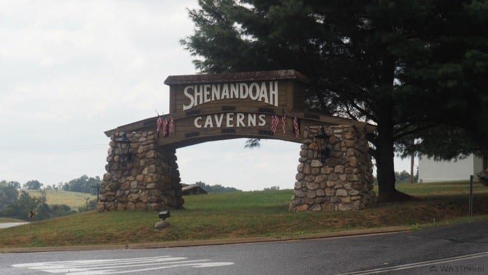 Shenandoah Caverns sign