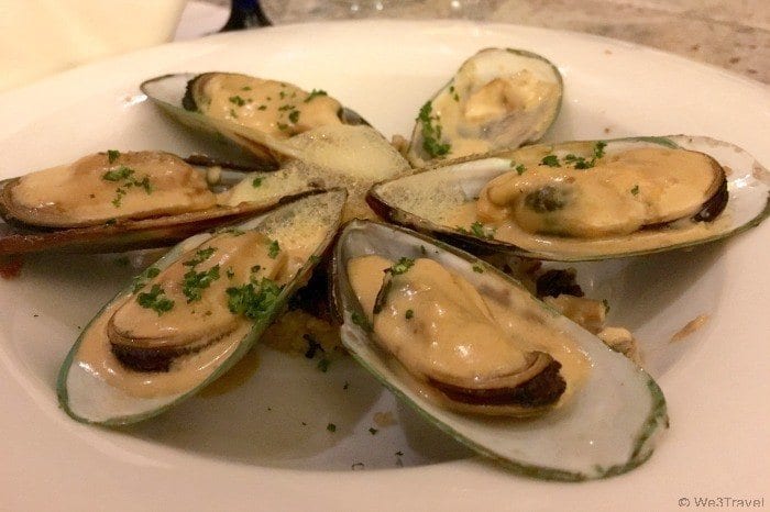 Mussels at Bistro restaurant
