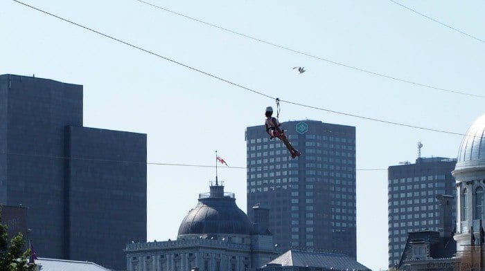 Montreal zipline -- things to do in Montreal with kids