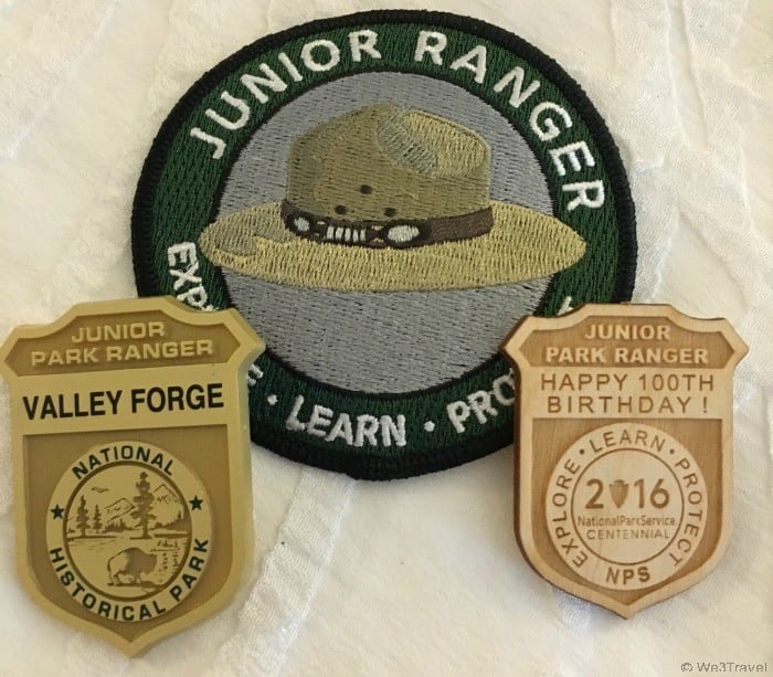 Valley Forge Junior Ranger Badges