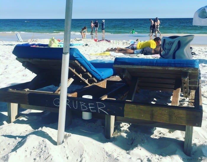 Beach chairs in Gulf Shores Alabama
