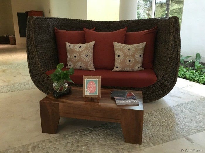 Grand Velas Riviera Spa relaxation bench