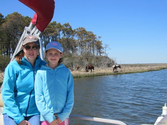 Mother daughter trips -- seeing the wild ponies in Chincoteague