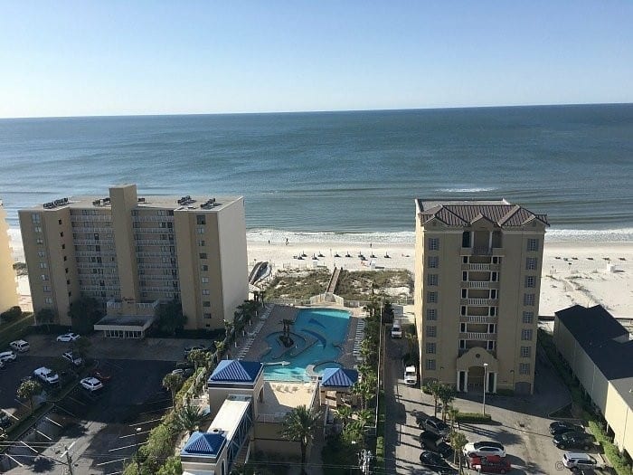 Crystal Tower Gulf Shores Review: View from the balcony