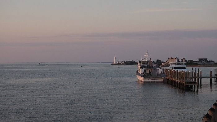 Dawn at the Saybrook point inn and marina