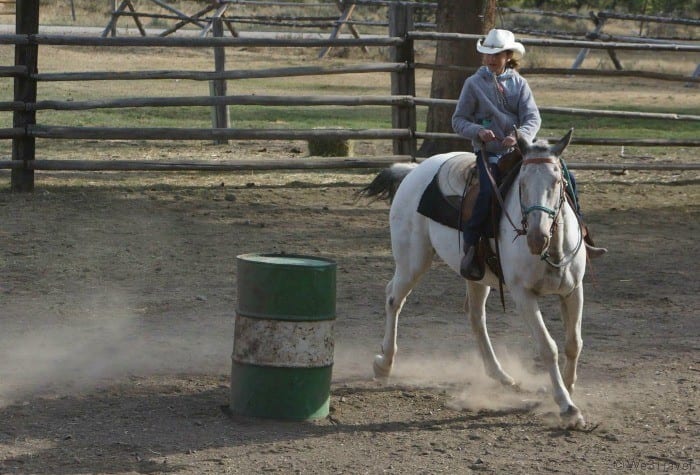 Gymkhana barrel racing