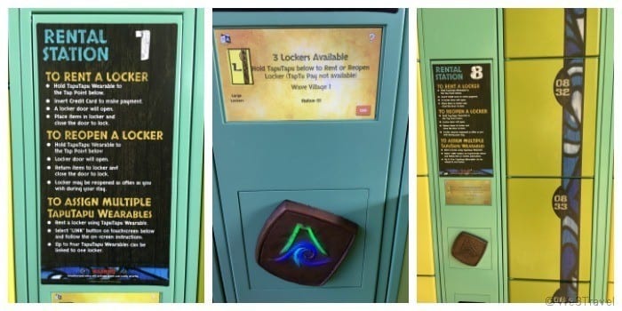 Volcano Bay lockers