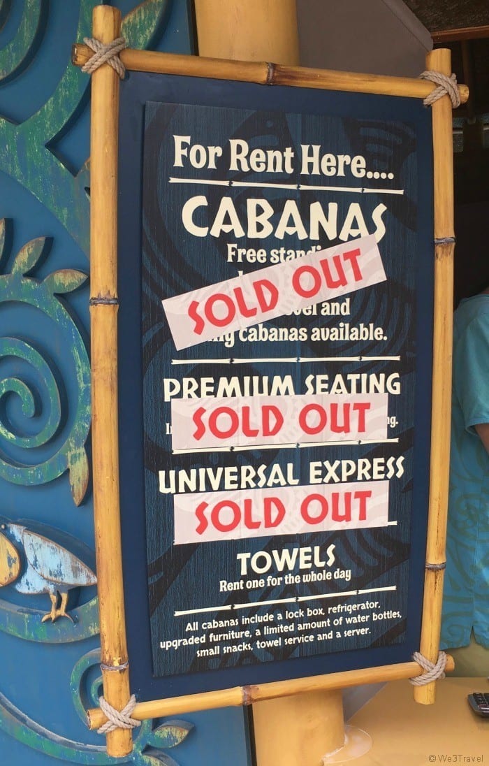 Universal Volcano Bay sold out