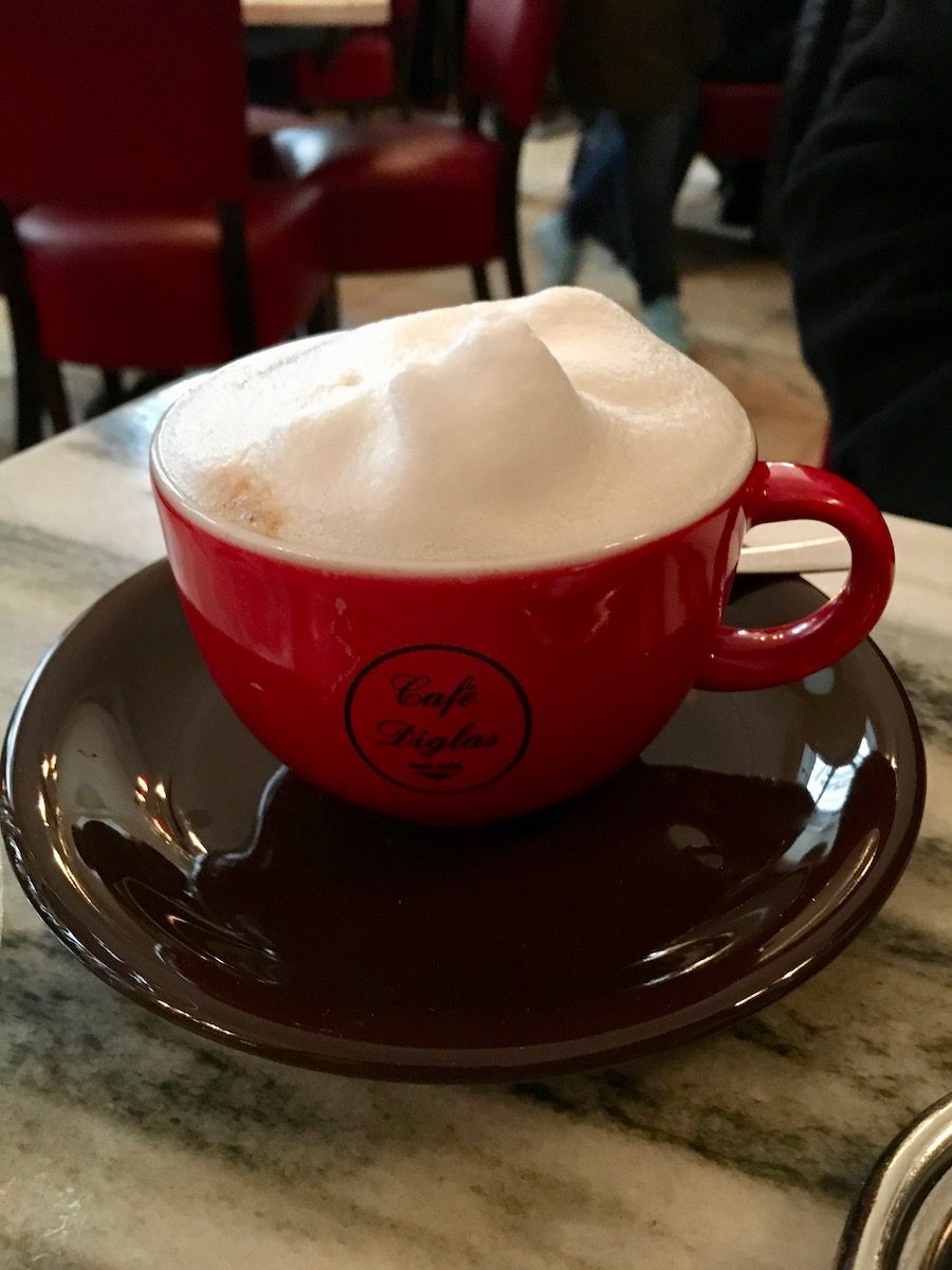 Melange coffee at Cafe Dials
