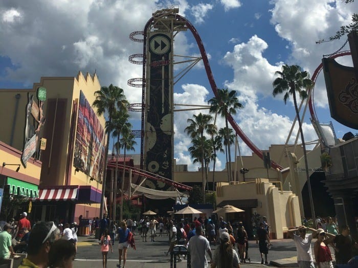 Roller coaster in Universal Orlando