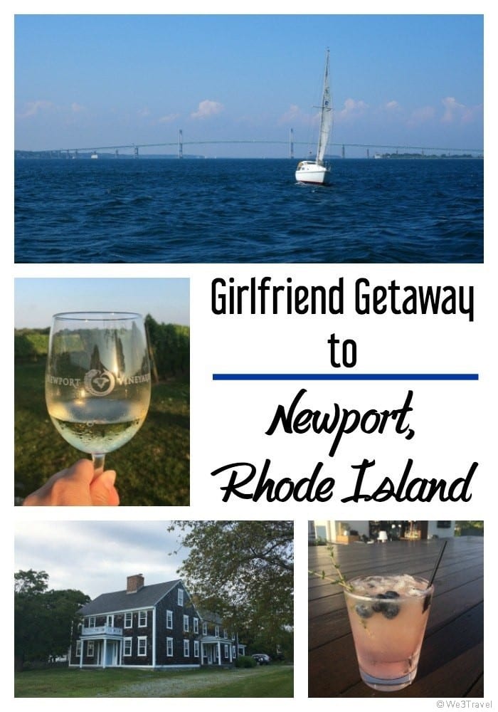 Girlfriend getaway ideas - Newport Rhode Island offers so much for a girls weekend including good food, fun places for a cocktail, great wineries, beaches, and sailing cruises.