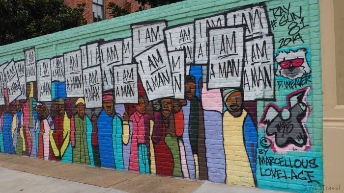 I am a man mural in Memphis