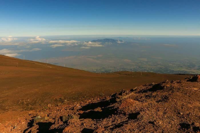 View from Haleakala observatory
