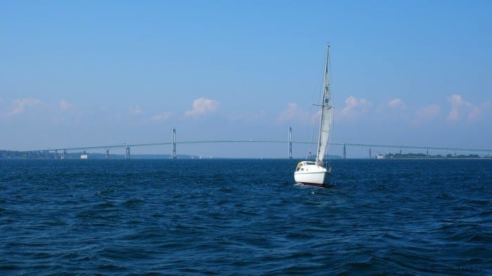 Sailboat in Newport Harbor 2