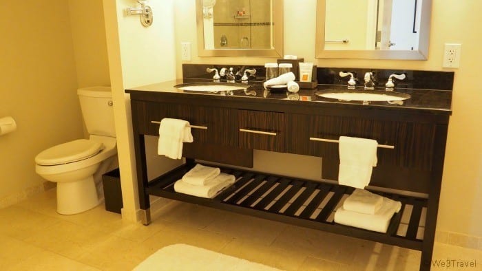 Loews suite bathroom