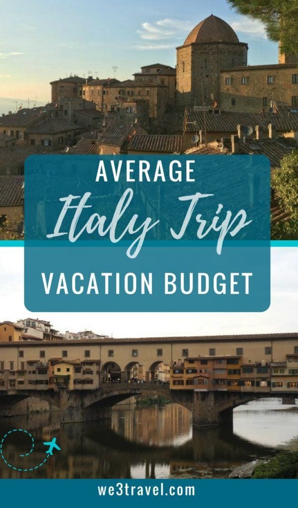 what does a 1 week trip to italy cost