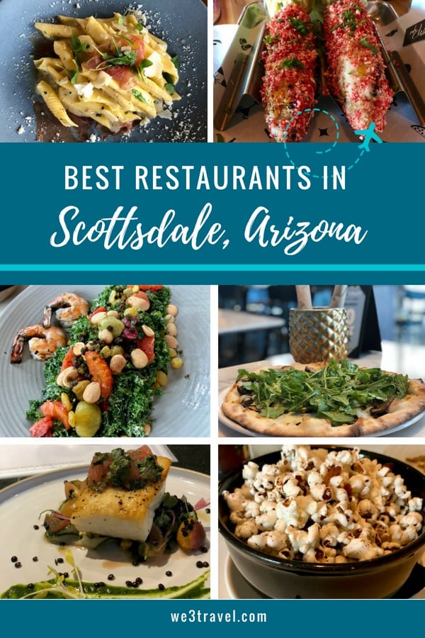 Best downtown Scottsdale restaurants for every meal from Mexican to Italian and so much in between. #scottsdale #arizona #foodtravel #phoenix