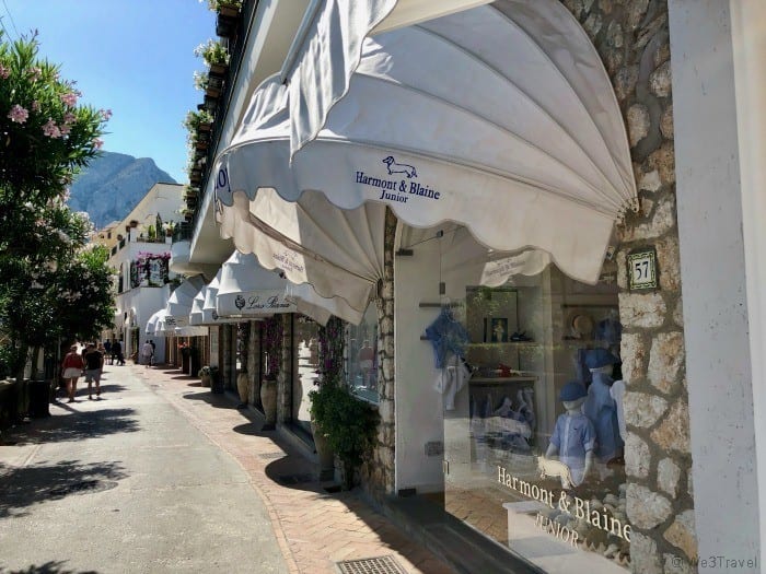 Capri shopping recommendations