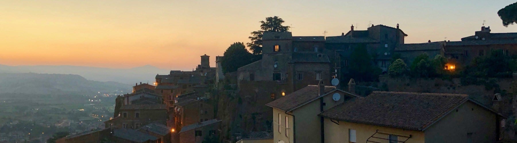 Orvieto Italy at sunset
